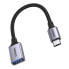 Фото #1 товара Przejściówka adapter z kabla przewodu USB na USB-C OTG 15cm czarny