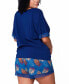 Plus Size 2Pc. Soft Pajama Set Trimmed in Lace