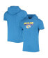 Фото #1 товара Men's Heathered Blue Los Angeles Rams Team Brushed Hoodie T-shirt