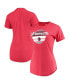 Women's Red Toronto Raptors Phoebe Super Soft Tri-Blend T-shirt