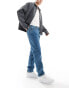 Фото #4 товара Calvin Klein Jeans authentic straight leg jeans in mid wash