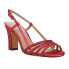 Фото #2 товара Nina Avaley Rhinestone Evening Block Heels Womens Red Dress Sandals AVALEY-YS-8