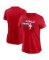 Фото #7 товара Women's Red Philadelphia Phillies 2022 World Series Authentic Collection Dugout T-shirt