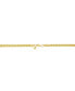 ფოტო #2 პროდუქტის 18K Gold Plated or Silver Plated Wheat Chain Necklace