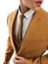 ASOS DESIGN skinny suit jacket in tobacco