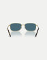 Фото #4 товара Ray-Ban rb3717 rectangle polarised sunglasses with blue lens in gold