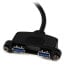 StarTech.com 2 Port SuperSpeed Mini PCI Express USB 3.0 Adapter Card w/ Bracket Kit and UASP Support - PCIe - USB 3.2 Gen 1 (3.1 Gen 1) - 1 x IDC - 1 x SP4 - 1 x Mini PCI Express x1 - 2 x USB 3.0 A - Black - FCC - CE - Renesas - uPD720202