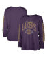 Women's Purple Los Angeles Lakers Tomcat Long Sleeve T-shirt
