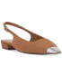 Sellyn Slingback Capped-Toe Flats