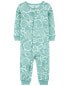 Baby 1-Piece Ocean Print 100% Snug Fit Cotton Footless Pajamas 12M