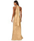 ფოტო #2 პროდუქტის Women's Folied-Chiffon Halter Gown