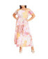 Фото #1 товара Plus Size Vera Print Maxi Dress