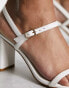 Фото #3 товара Simmi London Calista block heel sandals in white