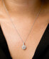 ფოტო #2 პროდუქტის Morganite (3/8 ct. t.w.) & Diamond (1/4 ct. t.w.) 18" Flower Pendant Necklace in 14k Rose & White Gold
