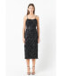 Фото #2 товара Women's Diagonal Sequins Slip Dress