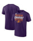 Фото #1 товара Men's Purple Phoenix Suns 2022 Pacific Division Champions Locker Room T-shirt