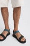 Фото #4 товара Технические мужские сандалии ZARA - серебристые
