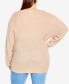 Фото #2 товара Plus Size Romance Sweater