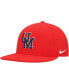 Фото #1 товара Men's Red Ole Miss Rebels Aero True Baseball Performance Fitted Hat