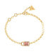 Фото #1 товара Modern Gold Plated Shiny Padlock Bracelet JUBB02195JWYGPKS