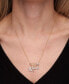ფოტო #5 პროდუქტის Diamond Safety Pin Charm Collector Pendant Necklace (1/20 ct. t.w.) in 10k Gold, 17" + 1" extender, Created for Macy's