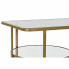 Фото #4 товара Кофейный столик DKD Home Decor Металл Стеклянный 90 x 50 x 35 cm