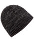 Sofiacashmere Lurex Lattice Stitch Cashmere-Blend Hat Women's Black - фото #1