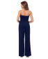 ფოტო #2 პროდუქტის Petite Asymmetrical-Neck Strapless Jumpsuit