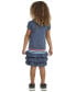 ფოტო #2 პროდუქტის Little & Toddler Girls Short-Sleeve Ruffled Polo Dress