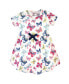 Фото #2 товара Baby Girls Baby Organic Cotton Dress and Cardigan 2pc Set, Bright Butterflies