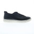 Фото #1 товара Drew Skate 40999-12 Mens Black Leather Lace Up Lifestyle Sneakers Shoes