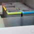 Фото #2 товара Мусорное ведро Emuca RecycleRecyclingBehälter für Küchenschublade 15л + 2x7л, антрацит-серый
