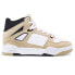 Фото #1 товара Puma Slipstream Mid Perforated Logo Lace Up Womens Beige Sneakers Casual Shoes