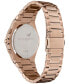 Women's Hexa Multifunction Carnation Gold-Tone Stainless Steel Bracelet Watch 38mm