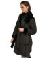 Фото #8 товара Women's Belted Notched-Collar Faux-Shearling Coat, Created for Macy's