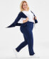 Фото #1 товара Plus Size Knit Pull-On Pants, Created for Macy's