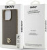 Фото #8 товара DKNY DKNY DKHMP14LPSHRPSW iPhone 14 Pro 6.1" brązowy/brown hardcase Leather Pattern Metal Logo MagSafe