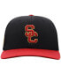 ფოტო #4 პროდუქტის Men's Black, Cardinal USC Trojans Two-Tone Reflex Hybrid Tech Flex Hat