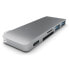 Фото #1 товара Адаптер Satechi Type-C USB Passthrough Hub для MacBook Space Grau USB-C