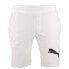 Puma Faux Embroidered Cat Shorts Mens White Casual Athletic Bottoms 84858805