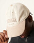 Фото #2 товара Abercrombie & Fitch Bordeaux cord dad baseball cap in beige