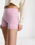 Фото #1 товара ellesse Sicilo booty shorts in pink