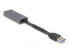 Фото #1 товара Delock 66247 - RJ-45 - USB A - 0.09 m - Grey