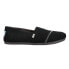 Фото #1 товара TOMS Alpargata Slip On Flat Womens Black Flats Casual 10018975T