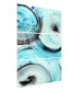 "Ripple Effect IV Abc" Frameless Free Floating Tempered Glass Panel Graphic Wall Art Set of 3, 72" x 36" x 0.2" Each