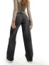 Фото #2 товара Weekday Ample low waist loose fit straight leg jeans in ash black