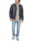 Фото #5 товара Men's Faux-Leather Bomber Jacket