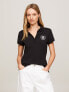 Фото #1 товара Embroidered Laurel Open Placket Polo