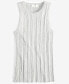 ფოტო #5 პროდუქტის Women's Ribbed Knit Tank Top, Created for Macy's