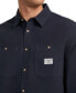 Men's Regular-Fit Solid Button-Down Shirt DARING OCEAN, L - фото #3